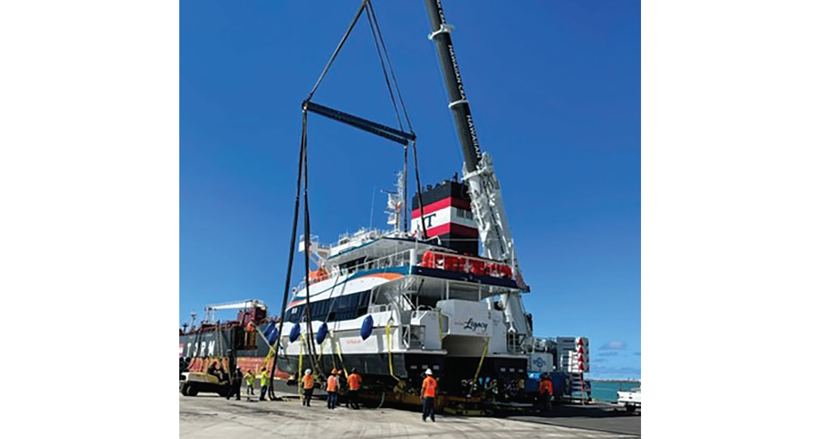 Aloha Marine Lines moves boats for Pacific Whale Foundation